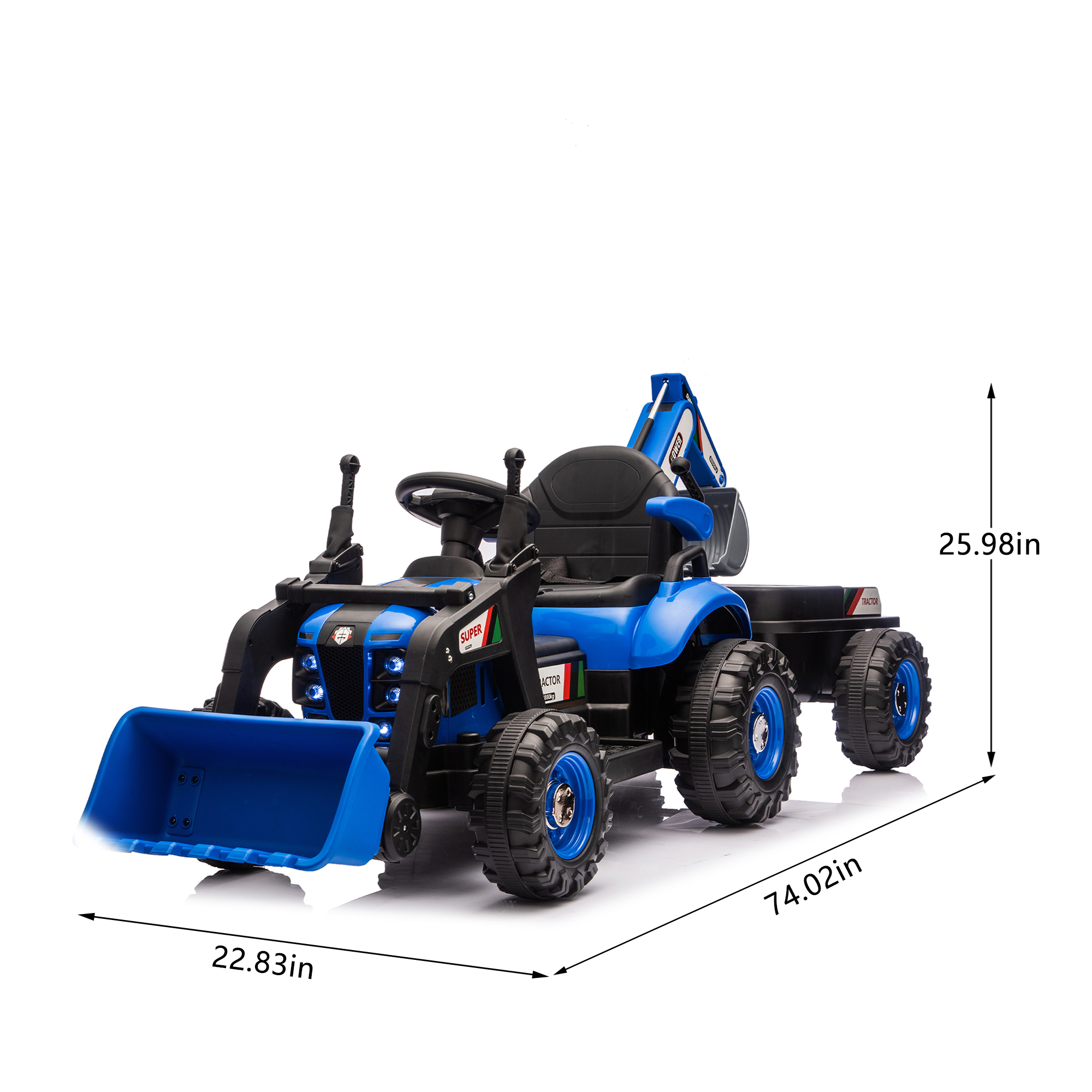 24V Ride-On Electric Tractor Toy