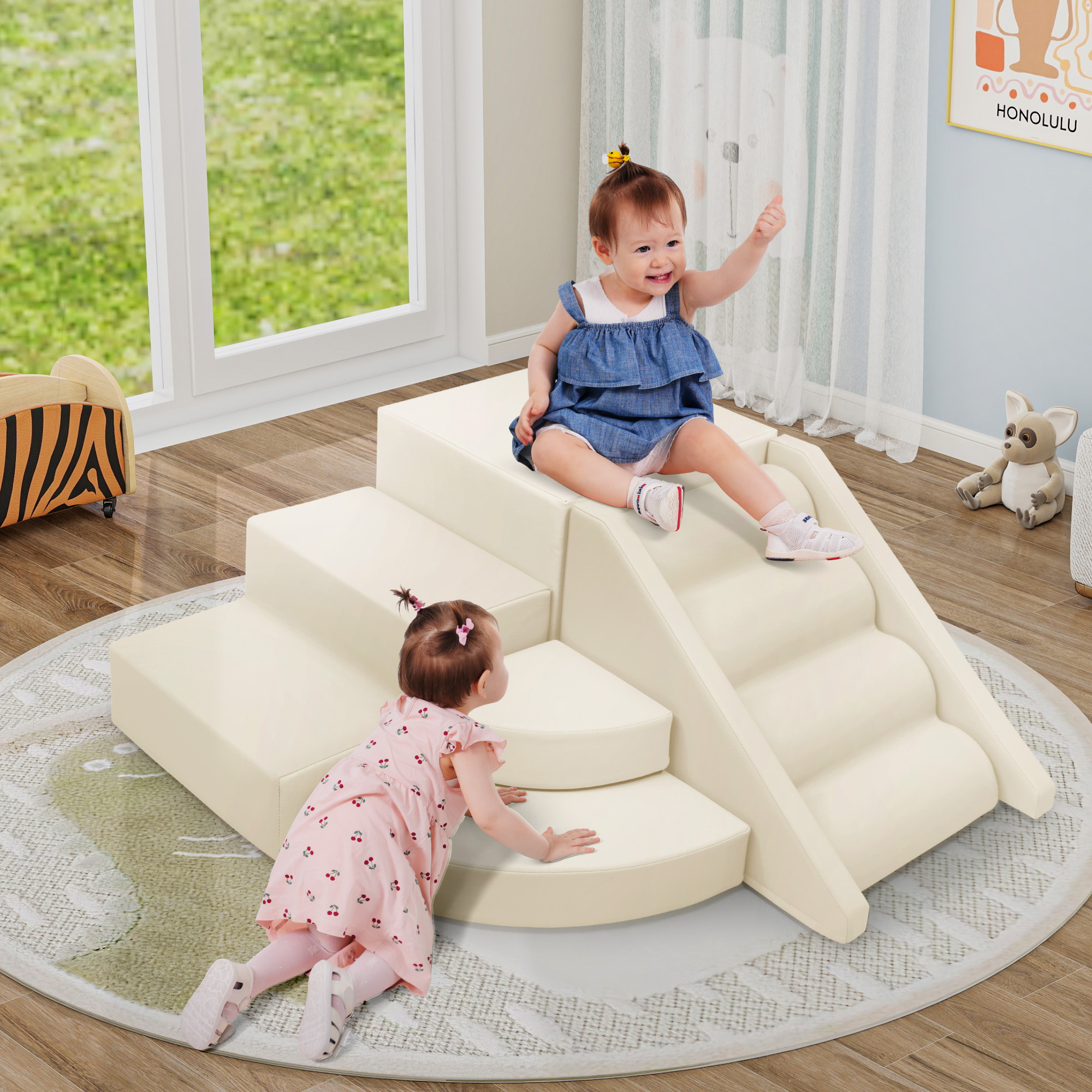 9-Piece Kids Climb & Crawl Soft Foam