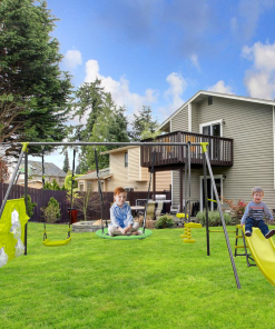 Metal Plastic Safe Swing Set, 6 in 1