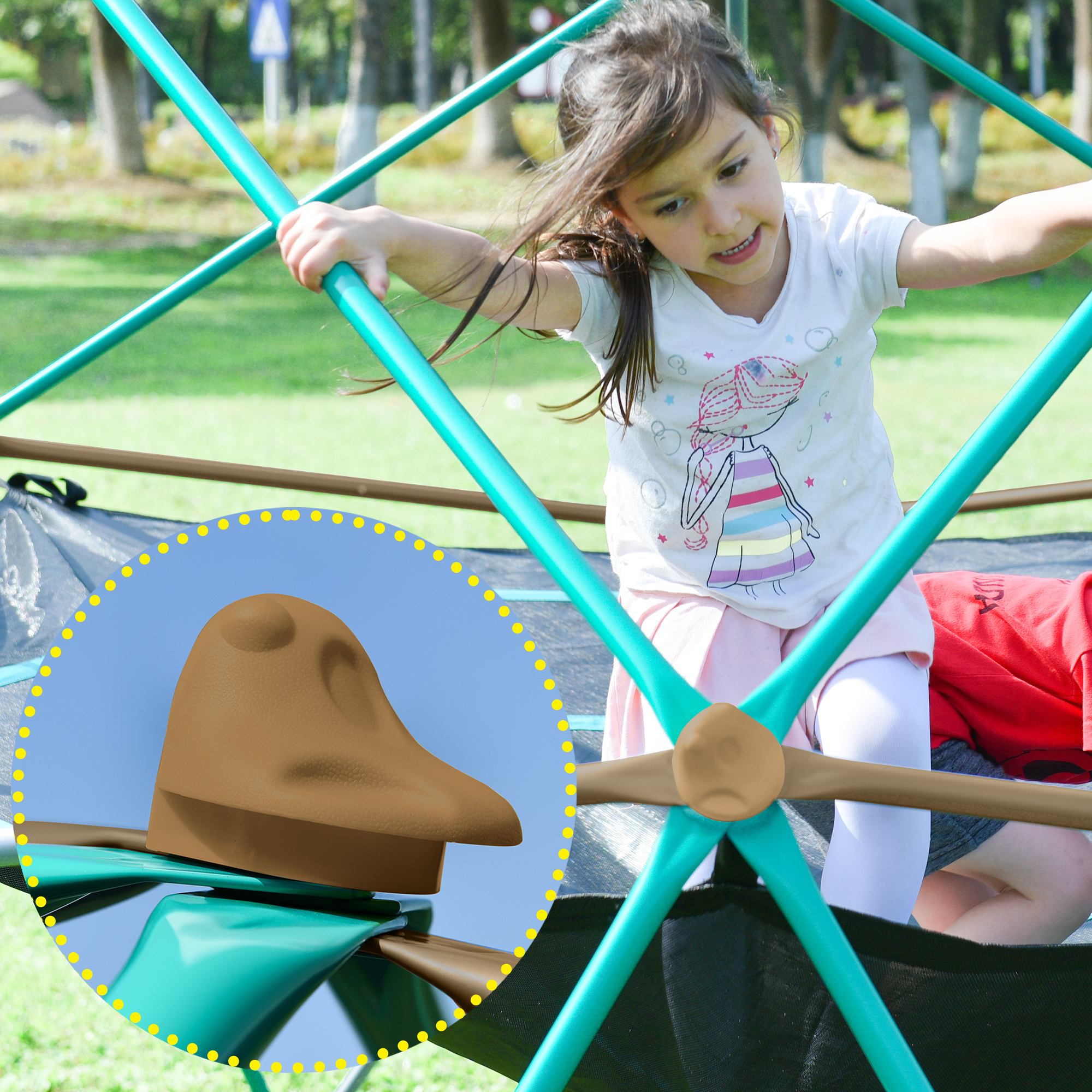 12ft Geometric Dome Climber Play Center