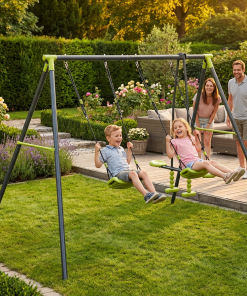 Triple Metal Safe Swing Set