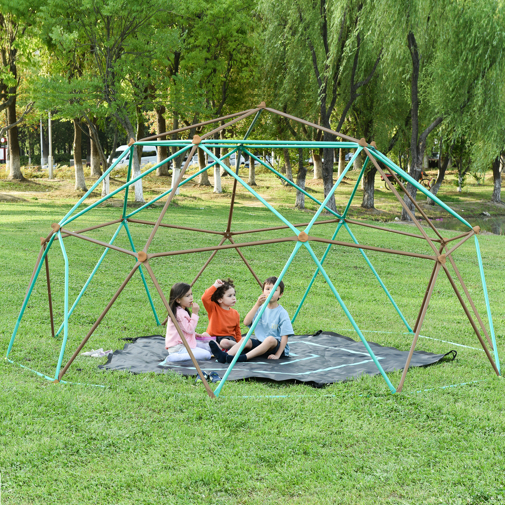 12ft Geometric Dome Climber Play Center
