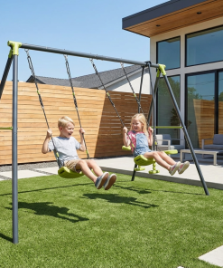 Triple Metal Safe Swing Set