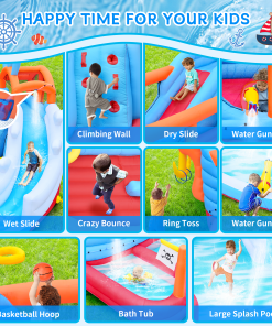 9 in1 Inflatable Slide Water Park