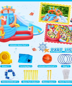 9 in1 Inflatable Slide Water Park
