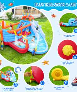 9 in1 Inflatable Slide Water Park