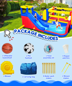 7 in1 Inflatable Bounce House