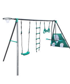 Blackish Green Four Function Swingset