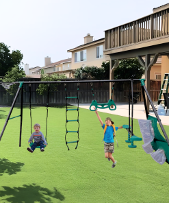 Blackish Green Four Function Swingset
