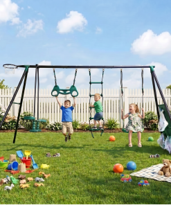 Blackish Green Four Function Swingset
