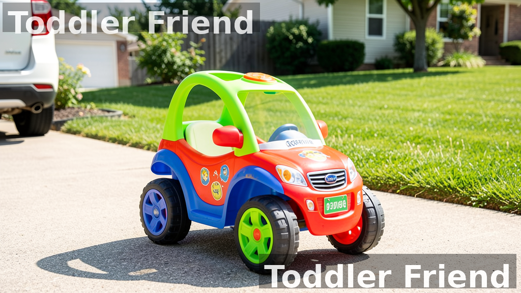 four wheels ride on toys for toddlers on driveway