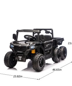24V 400W Kids Ride On Six-wheel Electric Dump Truck