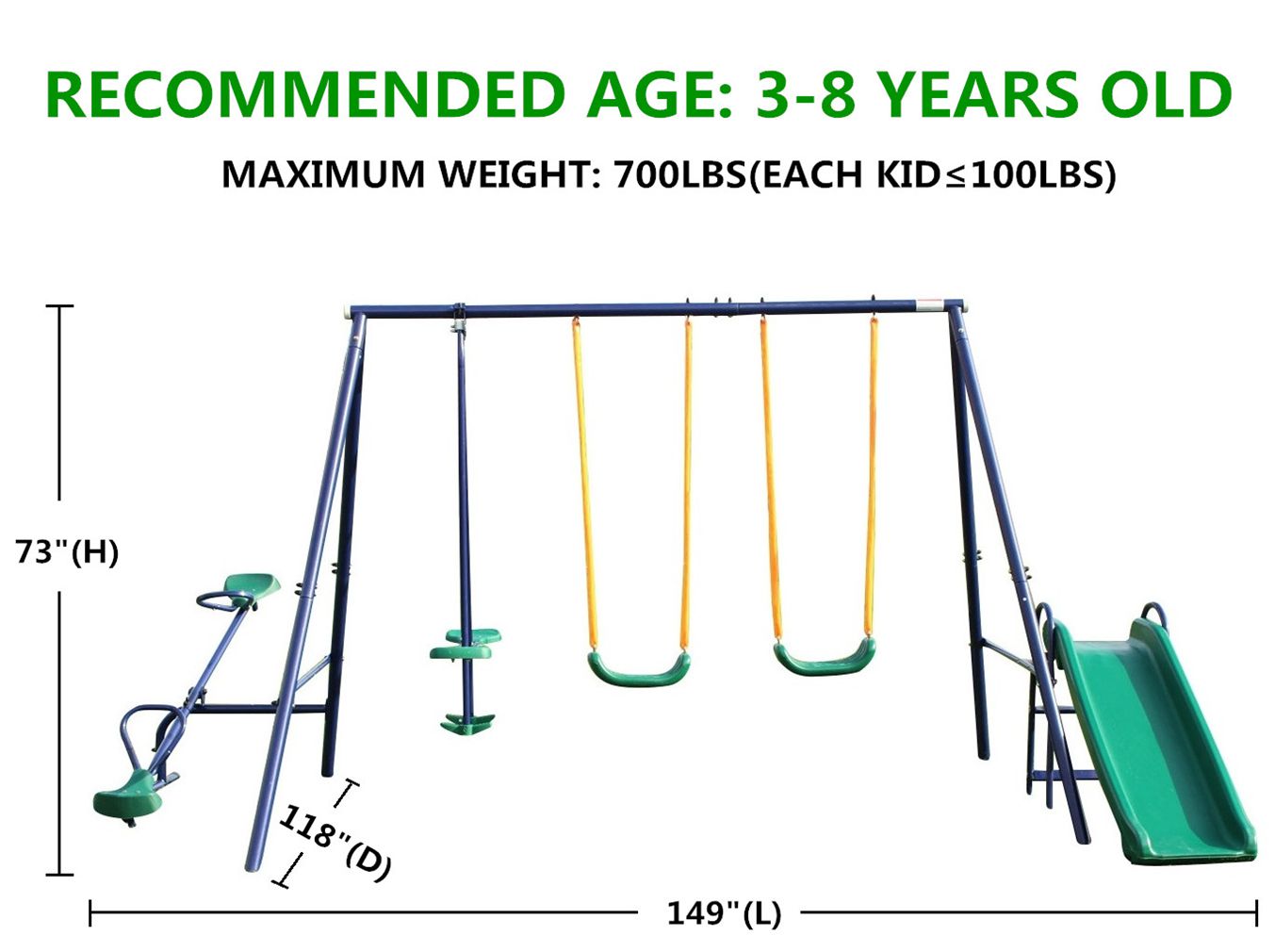 4 in 1 Swing Sets