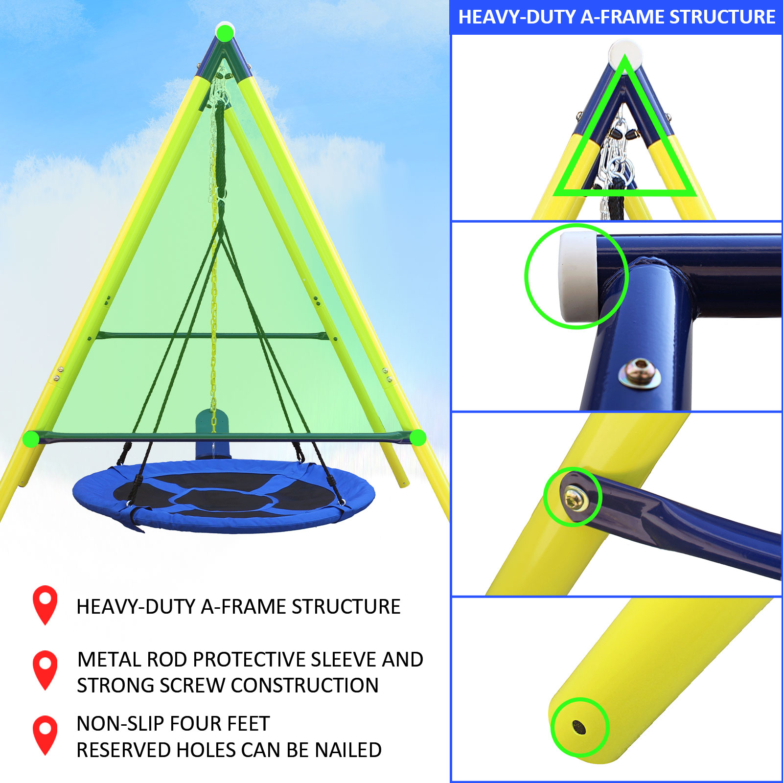 2 in 1 Swing Set