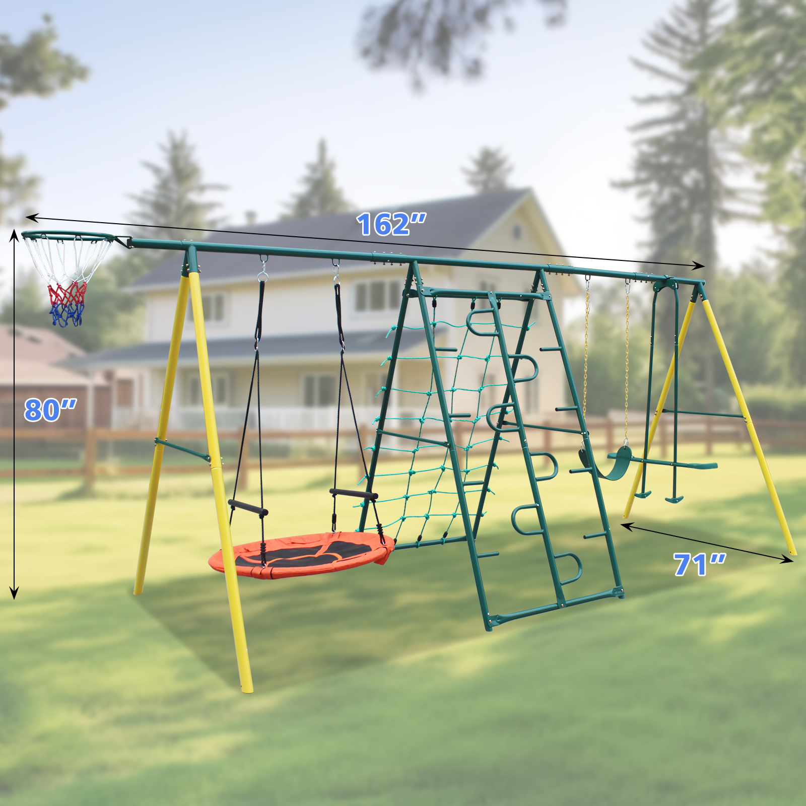 6 in 1 Swing Set 2026