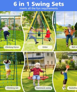 6 in 1 Swing Set 2026