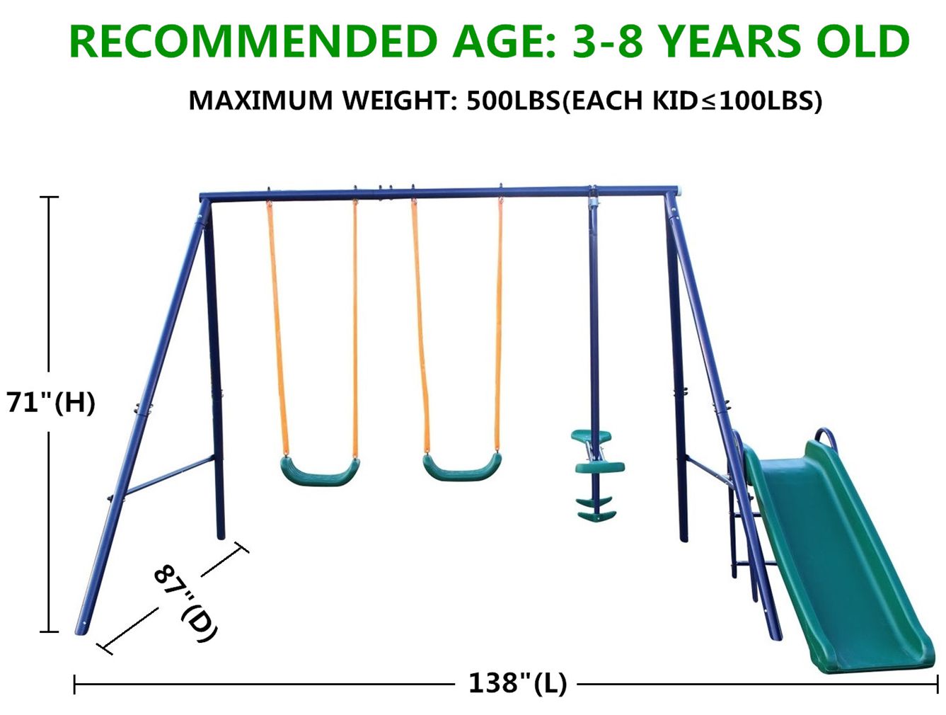 3 in 1 Swing Set - Image 8