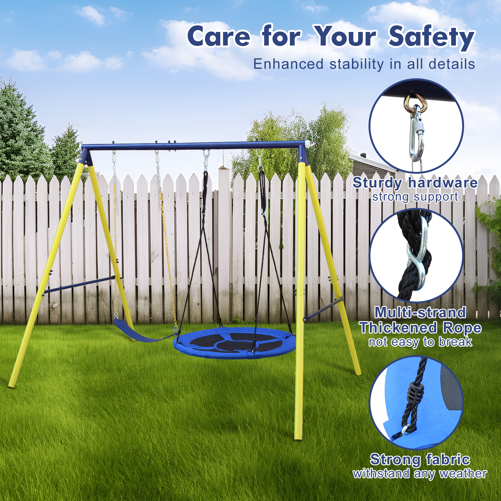 2 in 1 Swing Set