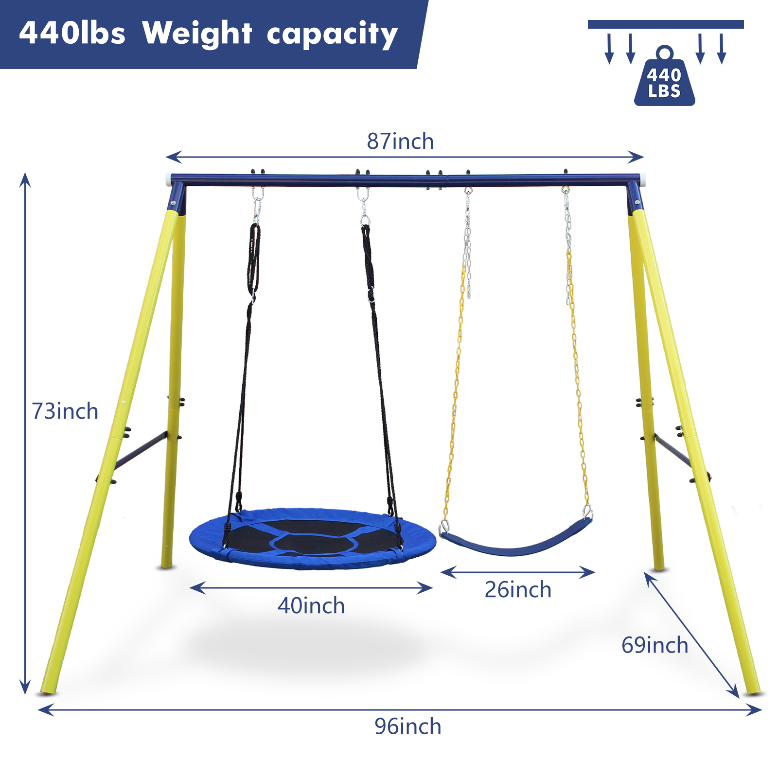 2 in 1 Swing Set
