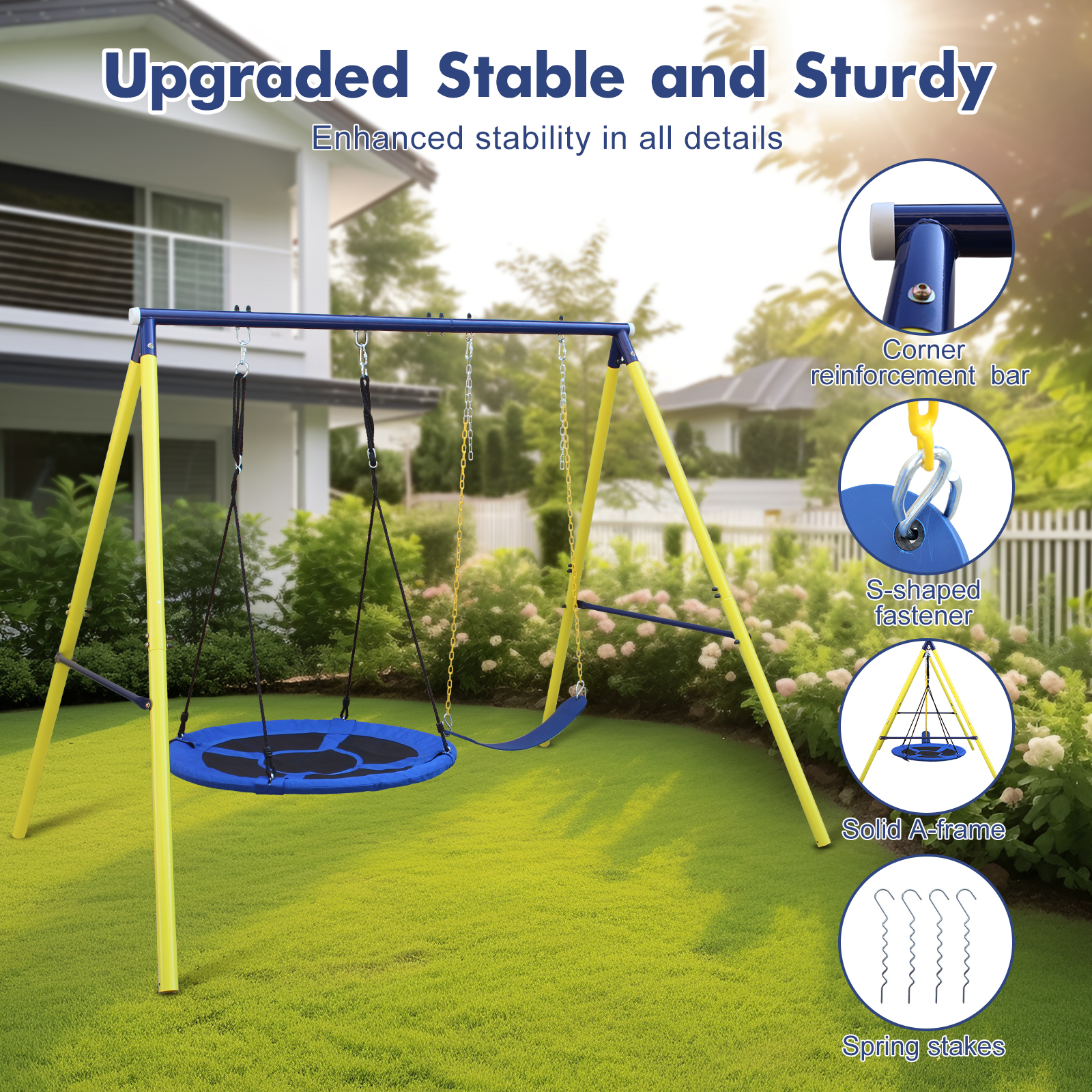 2 in 1 Swing Set